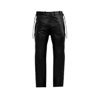 Men's Leather Chaps With Side Laces