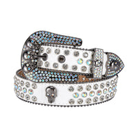 Premium Strap Men Women Western Fashion Bling Bling Rhinestones Crystal Diamond Belt