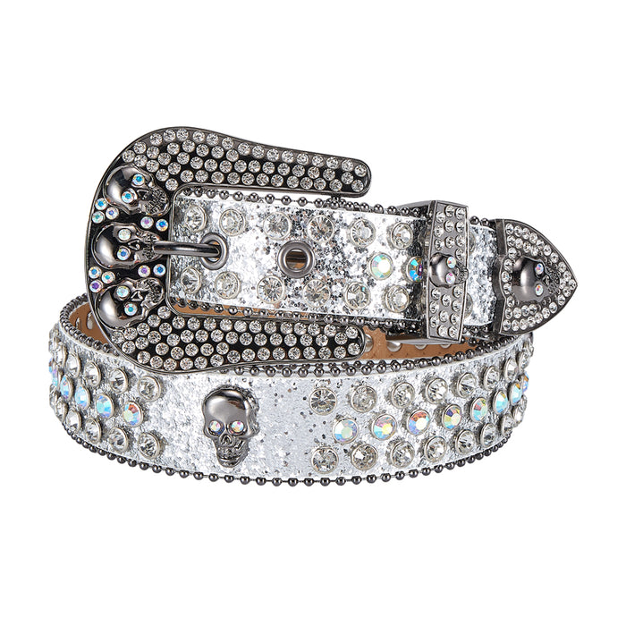 Premium Strap Men Women Western Fashion Bling Bling Rhinestones Diamond Belts