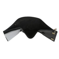 Men's 4” Leather “Flamed” Tri-Fold Biker Wallet w/ Anti-Theft Stainless Steel Chain