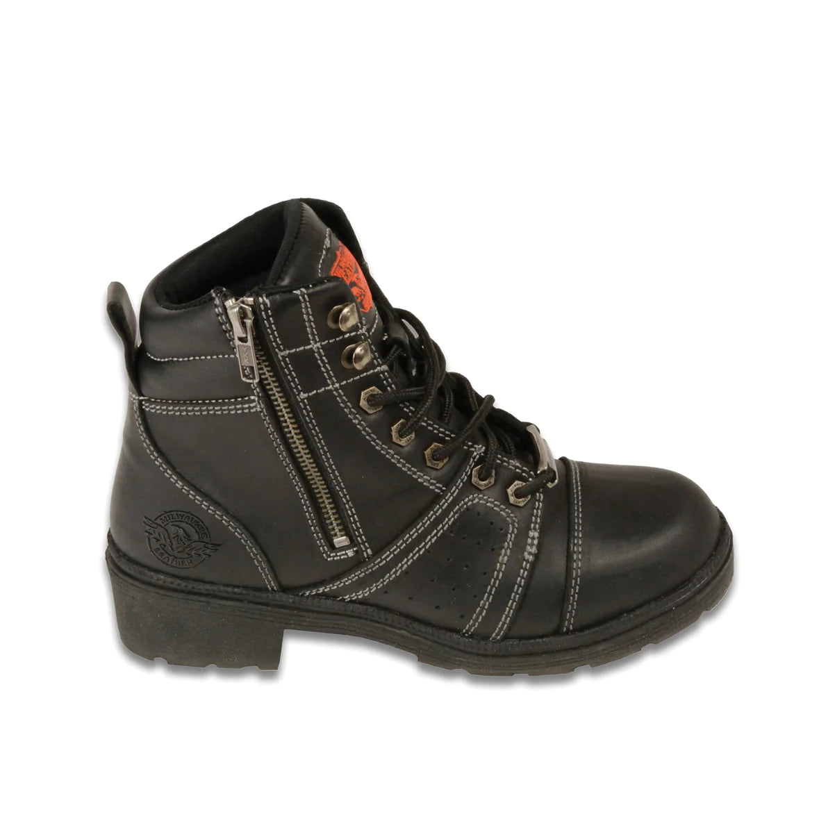 LADIES MOTORCYCLE LACE TO TOE BOOT
