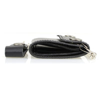 Men's 4” Leather Biker Tr-Fold Wallet w/Buffalo Nickel Snaps Wallet w/ Anti-Theft Stainless Steel Chain