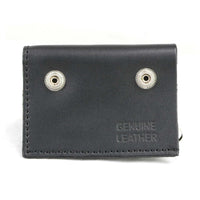 Men's 4” Leather “F.A.F.O.” Tri-Fold Biker Wallet w/ Anti-Theft Stainless Steel Chain