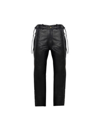 Men's Leather Chaps With Side Laces