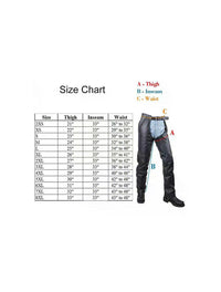 Mens Distressed Brown Leather Motorcycle Chaps