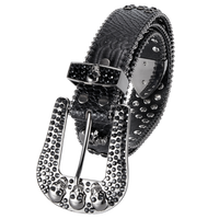 Premium Strap Men Women Western Fashion Bling Bling Rhinestones Crystal Diamond Belts