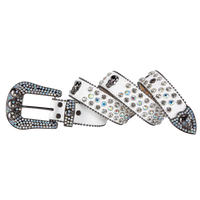 Premium Strap Men Women Western Fashion Bling Bling Rhinestones Crystal Diamond Belt