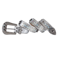 Premium Strap Men Women Western Fashion Bling Bling Rhinestones Diamond Belts