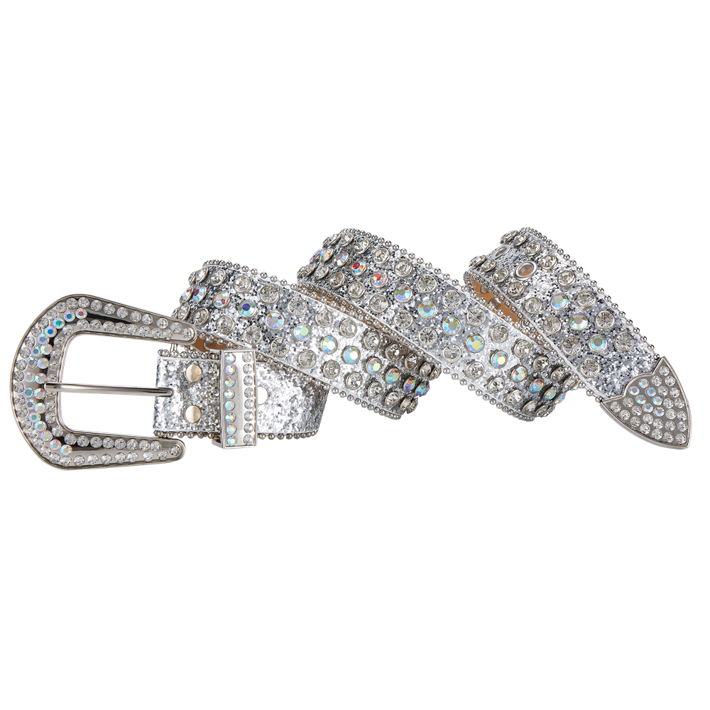 Premium Strap Men Women Western Fashion Bling Bling Rhinestones