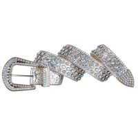 Premium Strap Men Women Western Fashion Bling Bling Rhinestones Crystal Diamond Belts