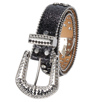 Premium Strap Men Women Western Fashion Bling Bling Rhinestones Crystal Diamonds Belt