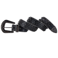 Premium Strap Men Women Western Fashion Bling Bling Rhinestones Crystal Diamond Belts