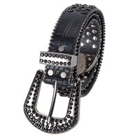 Premium Strap Men Women Western Fashion Bling Bling Rhinestones Crystal Diamond Belts