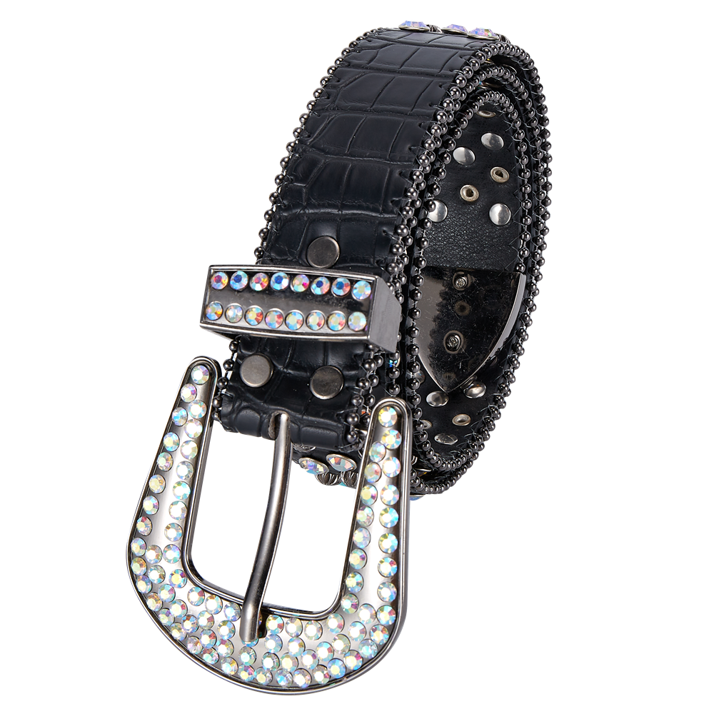 Premium Strap Men Women Western Fashion Bling Bling Rhinestones Crystal Diamond Belt