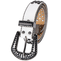 Premium Strap Men Women Western Fashion Bling Bling Rhinestones Crystals Diamond Belts