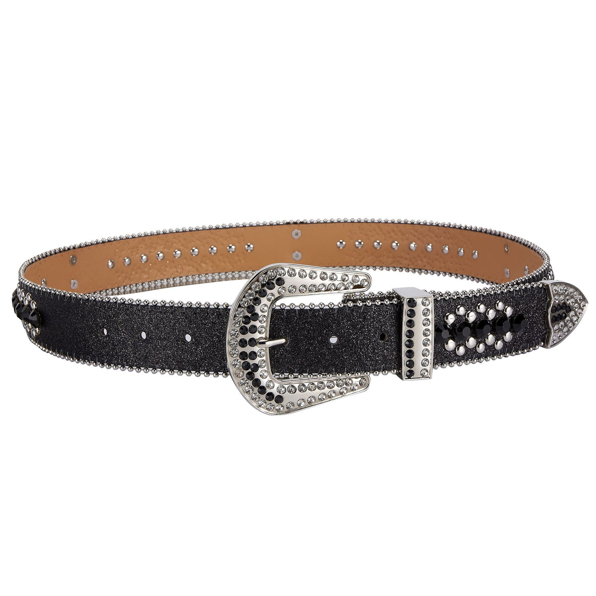 Premium Strap Men Women Western Fashion Bling Bling Rhinestones Crystal Studded Belt