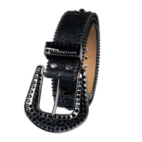 Premium Straps Men Women Western Fashion Bling Bling Rhinestone Crystal Diamond Belt