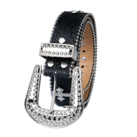 Premium Straps Men Women Western Fashion Bling Bling Rhinestones Crystal Diamonds Belt