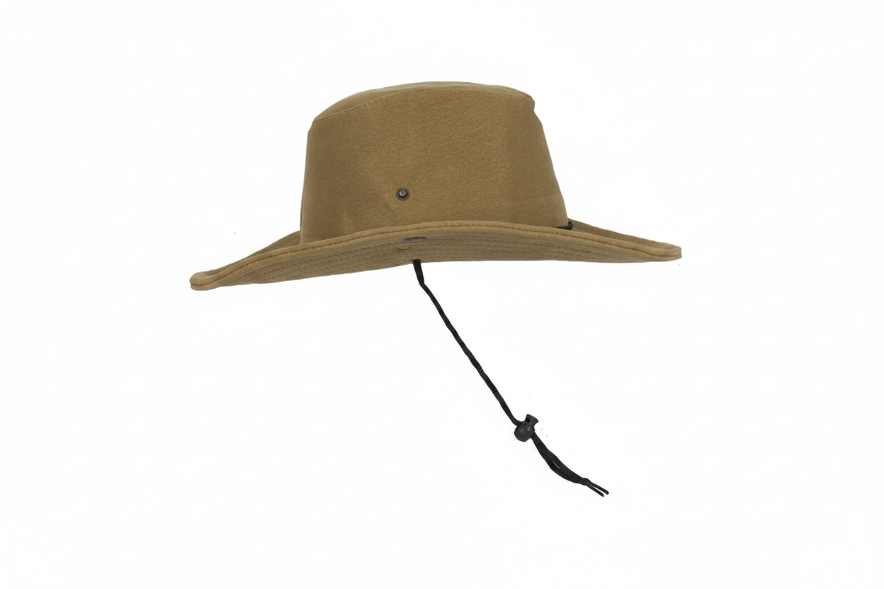 Dream Apparel Men's Brown Premium Leather Western Cowboy Hat
