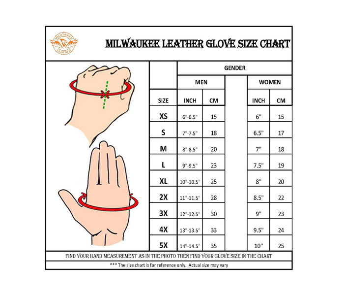 Men's 'White Flames' Leather Cruising Gloves with Gel Palm