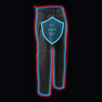 Men's Black 'Cool-Tec' Motorcycle Leather Chaps with Zippered Thigh Pockets