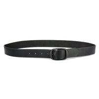 Men's We The People Black Genuine Leather Belt with Interchangeable Buckle - 1.5 inches Wide