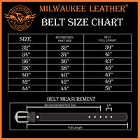 Men's Light Black Genuine Leather Belt with Interchangeable Buckle - 1.5 inches Wide