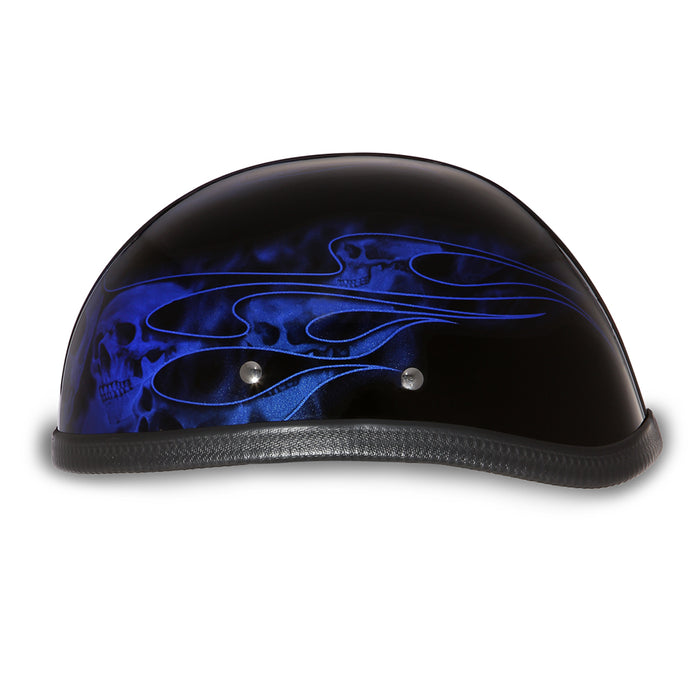 EAGLE- W/ SKULL FLAMES BLUE
