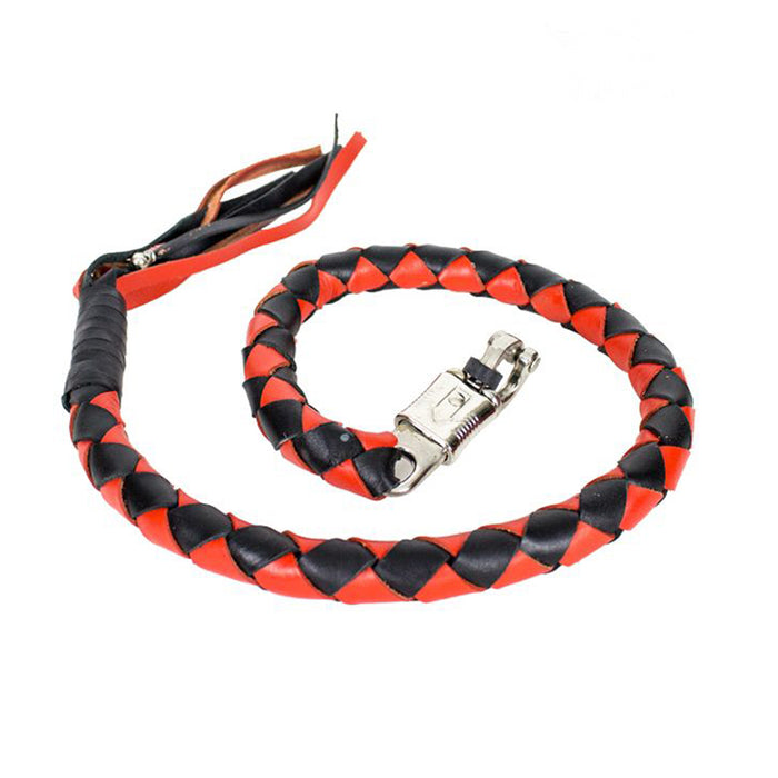 3" Black & Orange Get Back Whip for Motorcycles