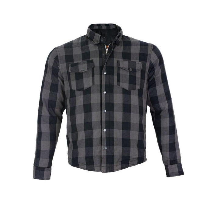 Mens Plaided Flannel Shirt 100 % Cotton, Comfortable Fit, Sleak Design, Quilted Inner Lining