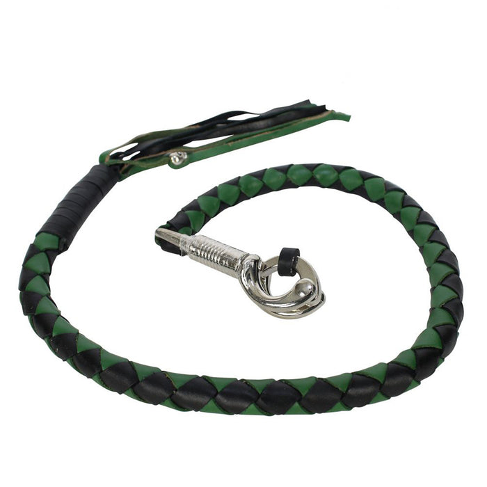 36" Black And Green Get Back Whip