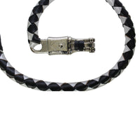 36" Black And Silver Get Back Whip