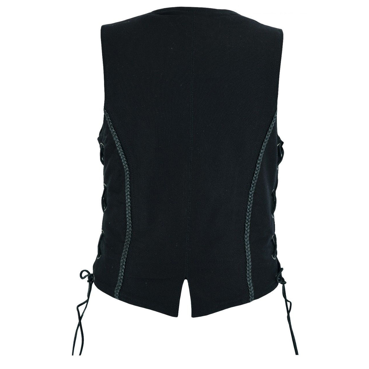 Women's Black Denim Vest