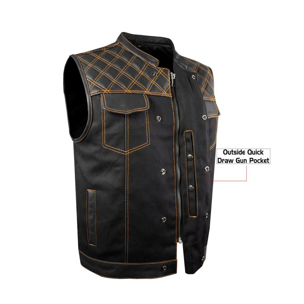 Mens Vest Dream Apparel Vest Leather Motorcycle Mens Vest USA