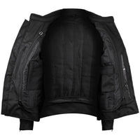 MENS BLACK MESH MOTORCYCLE JACKET WITH CE ARMOR