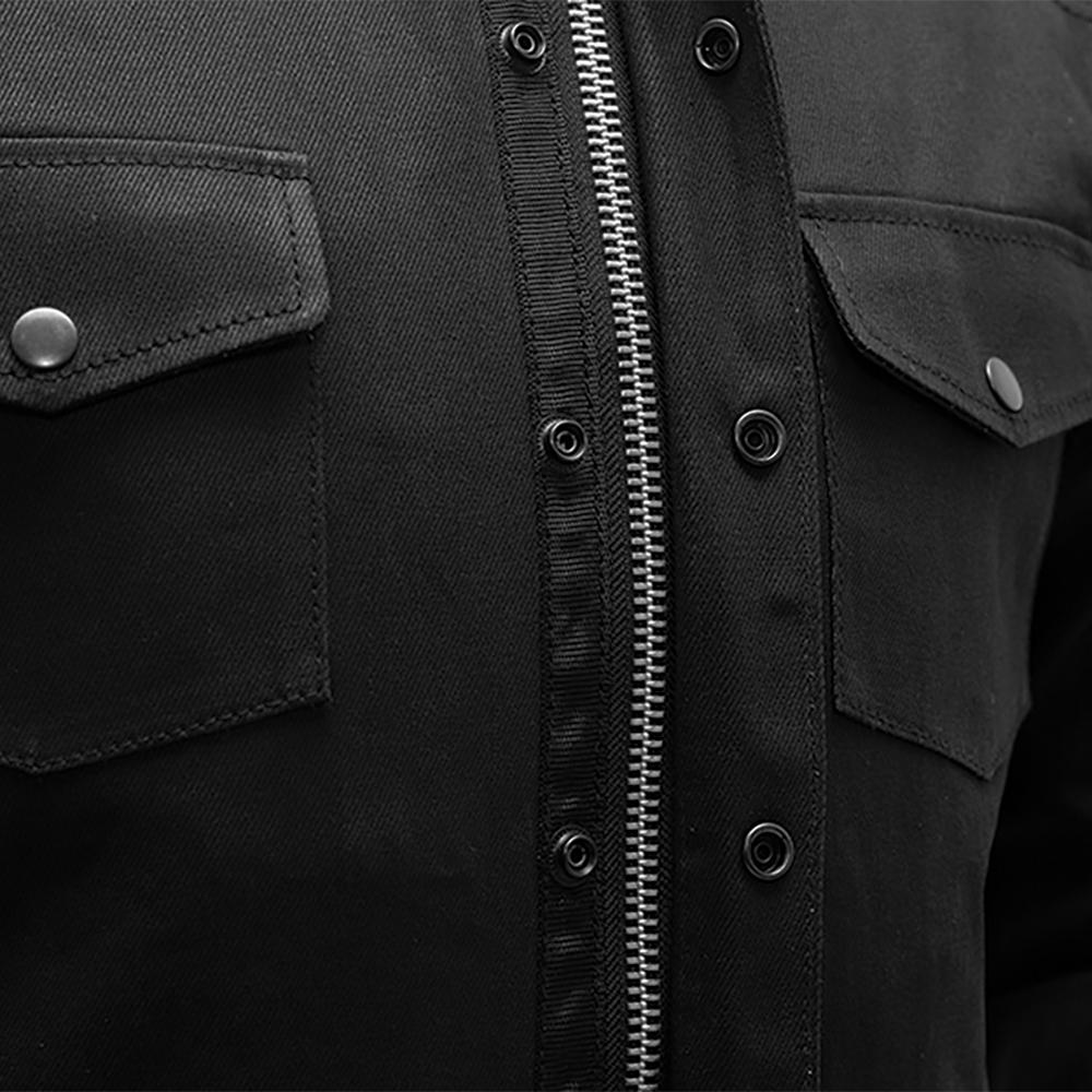 Men's Jet Black Denim Jacket (Equalizer)