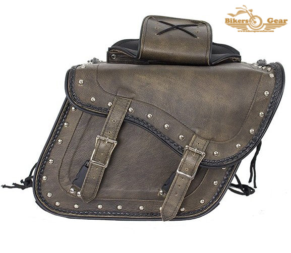 Real cheap leather saddlebags