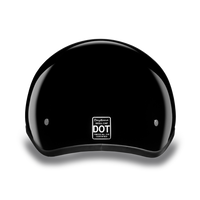 D.O.T. DAYTONA SKULL CAP- HI-GLOSS BLACK
