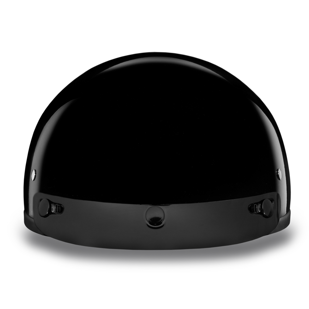 D.O.T. DAYTONA SKULL CAP- HI-GLOSS BLACK