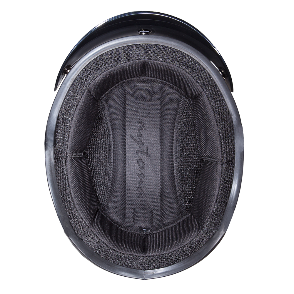 D.O.T. DAYTONA SKULL CAP- HI-GLOSS BLACK