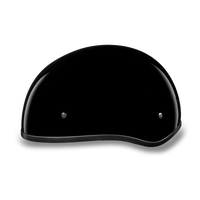 D.O.T. DAYTONA SKULL CAP W/O VISOR- HI-GLOSS BLACK