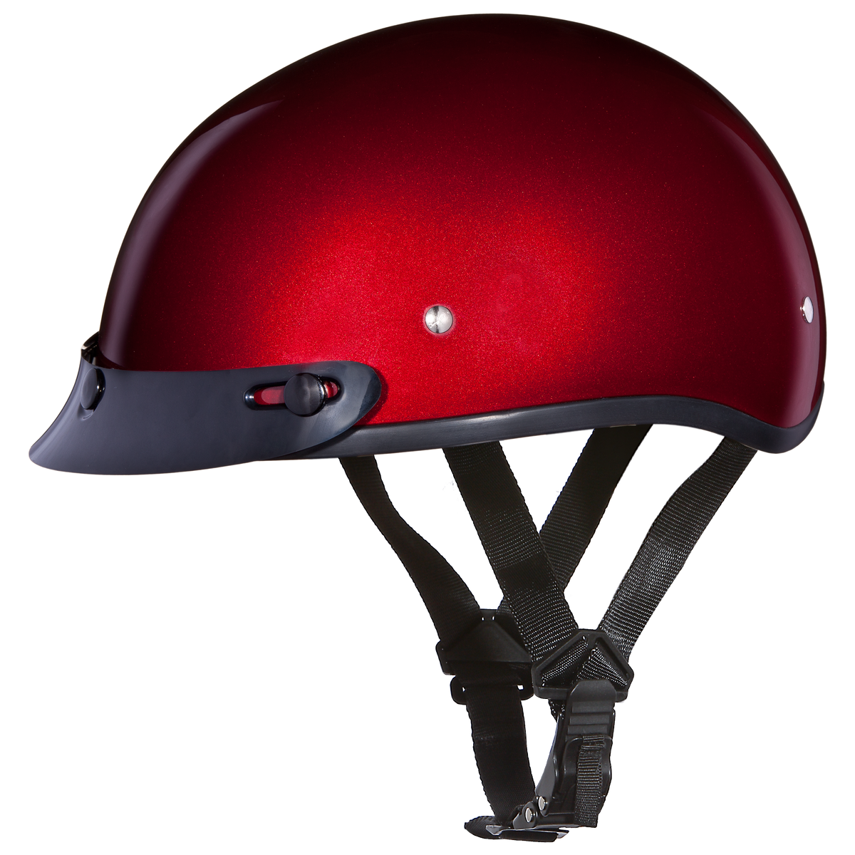 D.O.T. DAYTONA SKULL CAP- BLACK CHERRY