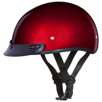 D.O.T. DAYTONA SKULL CAP- BLACK CHERRY