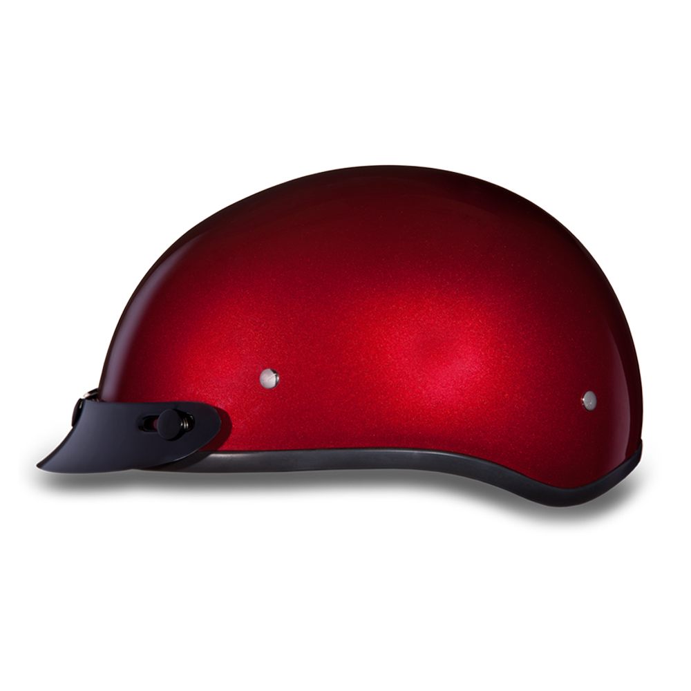 D.O.T. DAYTONA SKULL CAP- BLACK CHERRY