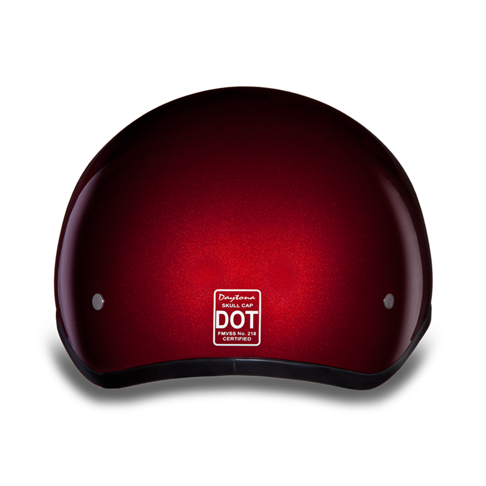 D.O.T. DAYTONA SKULL CAP- BLACK CHERRY