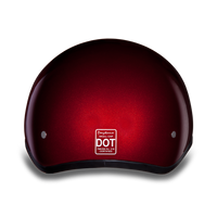 D.O.T. DAYTONA SKULL CAP- BLACK CHERRY