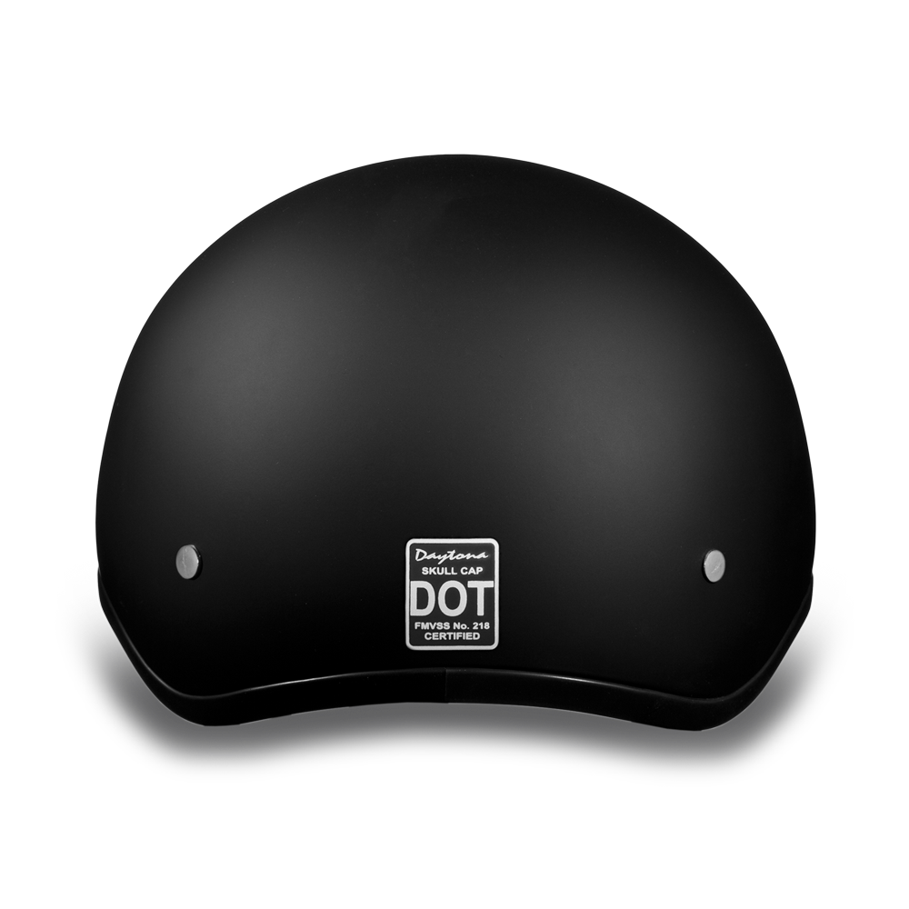 D.O.T. DAYTONA SKULL CAP W/O VISOR- DULL BLACK