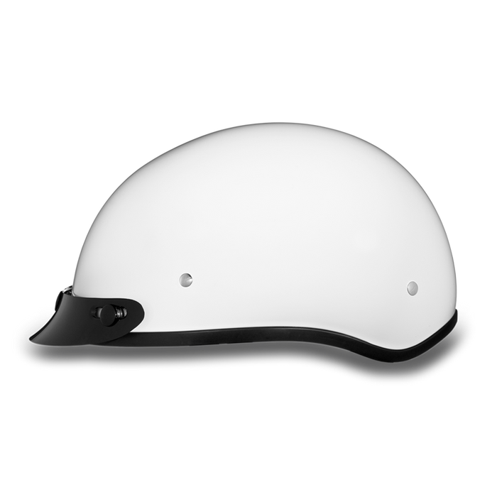 D.O.T. DAYTONA SKULL CAP- HI-GLOSS WHITE