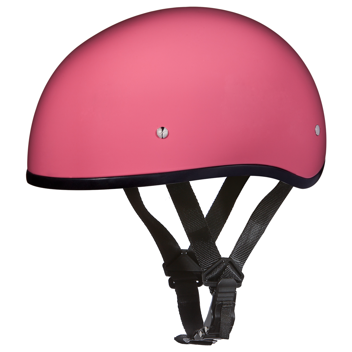 D.O.T. DAYTONA SKULL CAP W/O VISOR- HI-GLOSS PINK