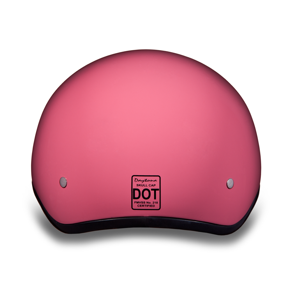 D.O.T. DAYTONA SKULL CAP W/O VISOR- HI-GLOSS PINK
